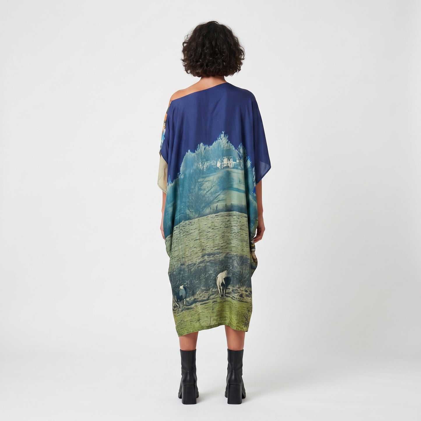 Abstract Printed Oversized Top