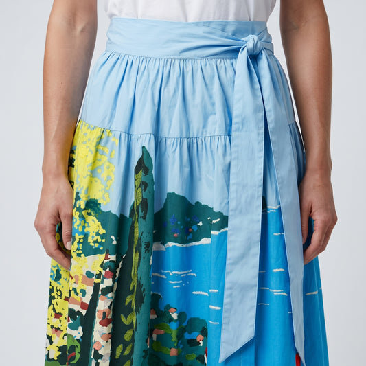 Floral Printed A-Line Skirt
