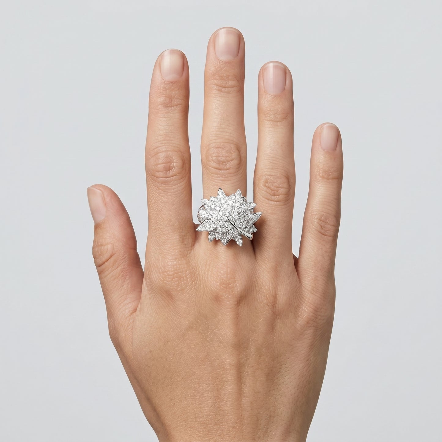 Crystal Embellished Strawberry Ring