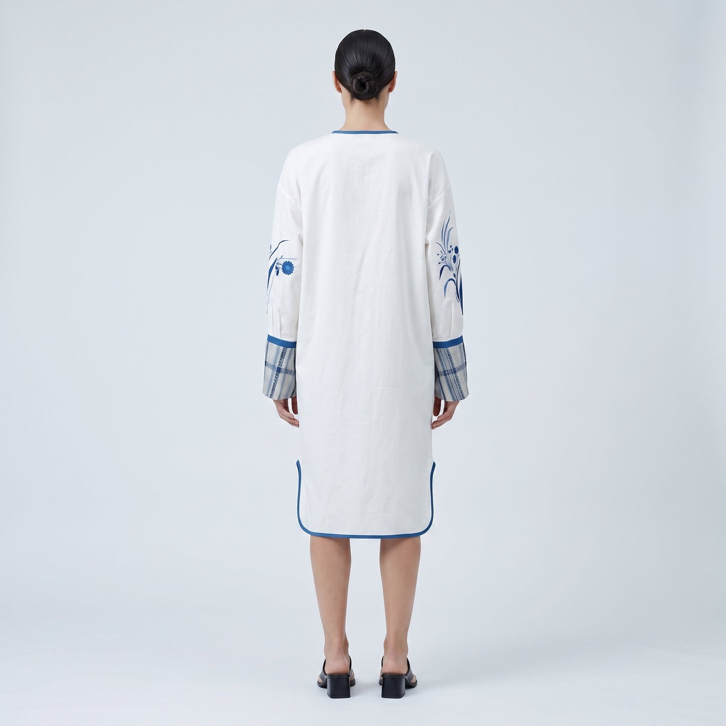 Embroidered Tassel Kaftan Dress