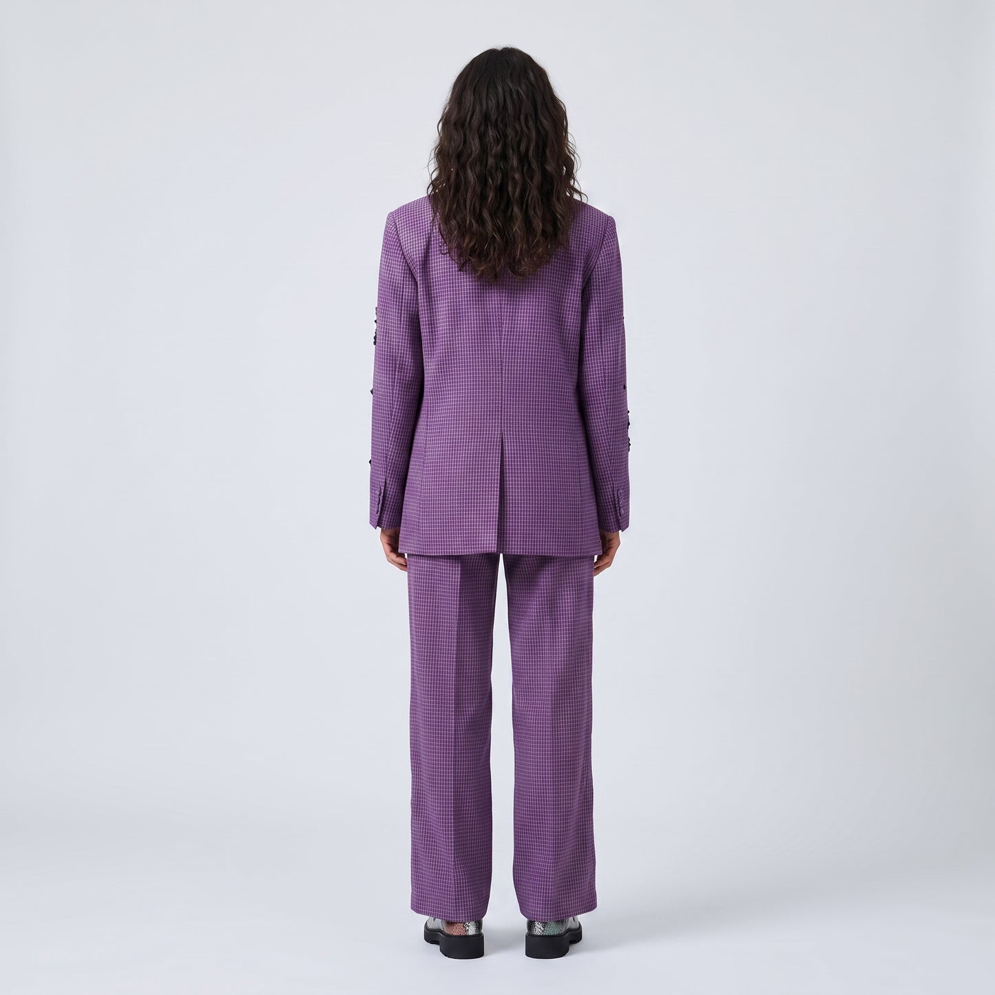 Check Pattern Tailored Trousers
