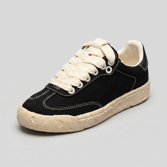 Chunky Contrast Stitch Canvas Sneakers