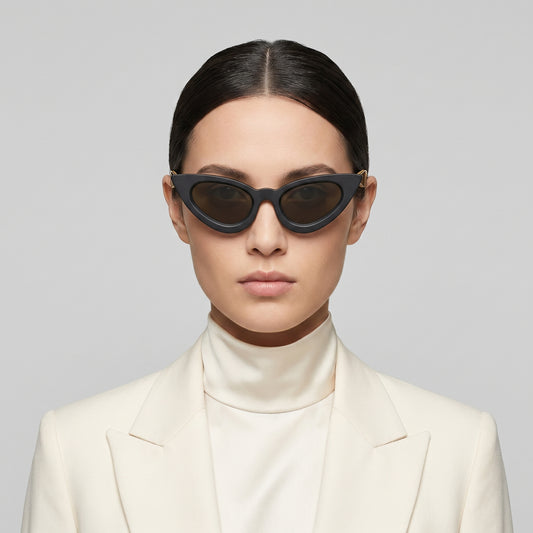 Retro Cat-Eye Tinted Sunglasses