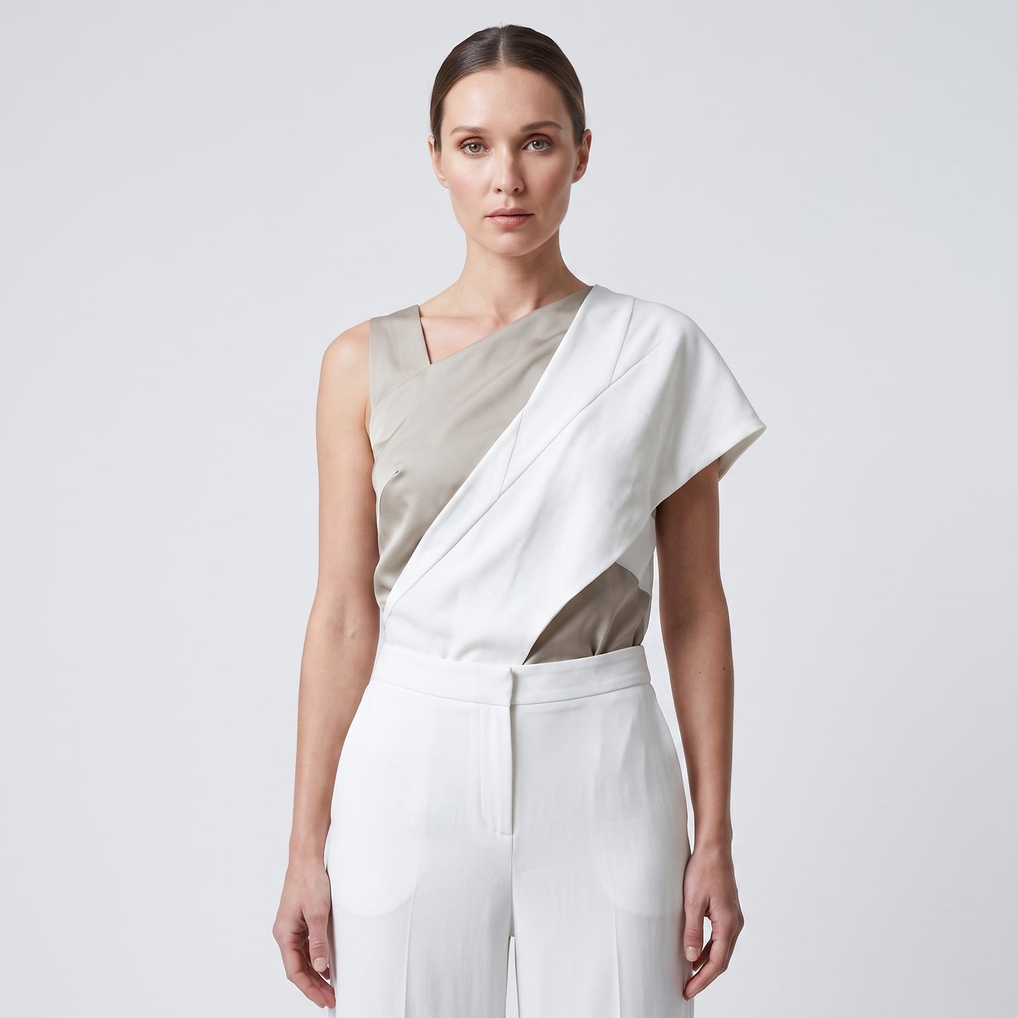 Classic White Tailored Trousers
