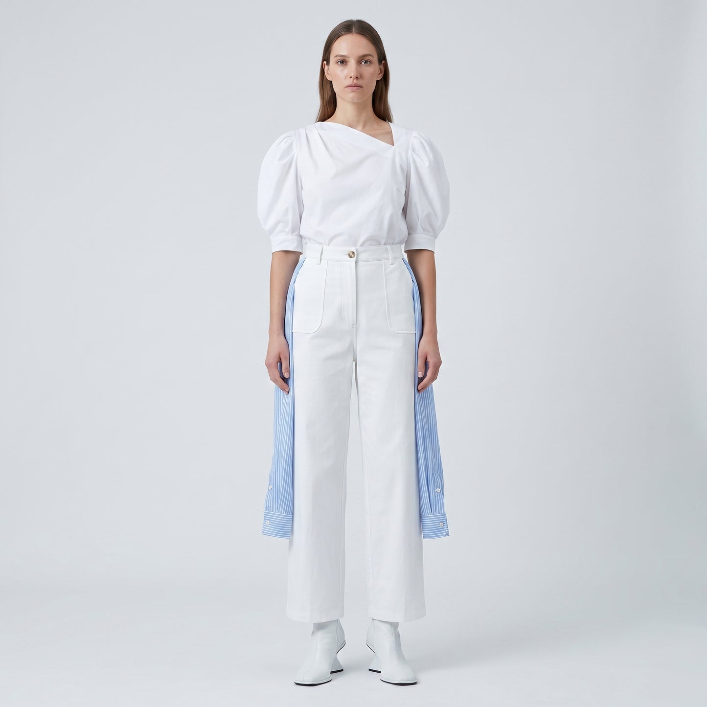 Hybrid Striped Detail Trousers