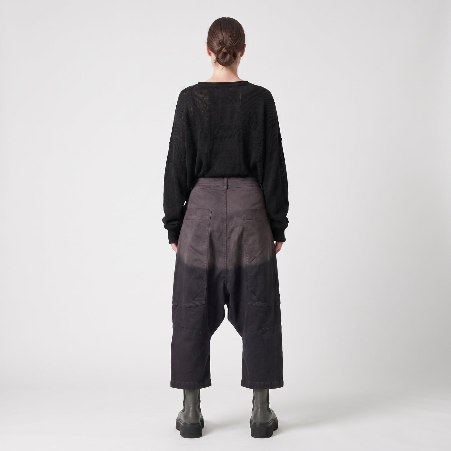 Utility Cargo Drop Crotch Trousers