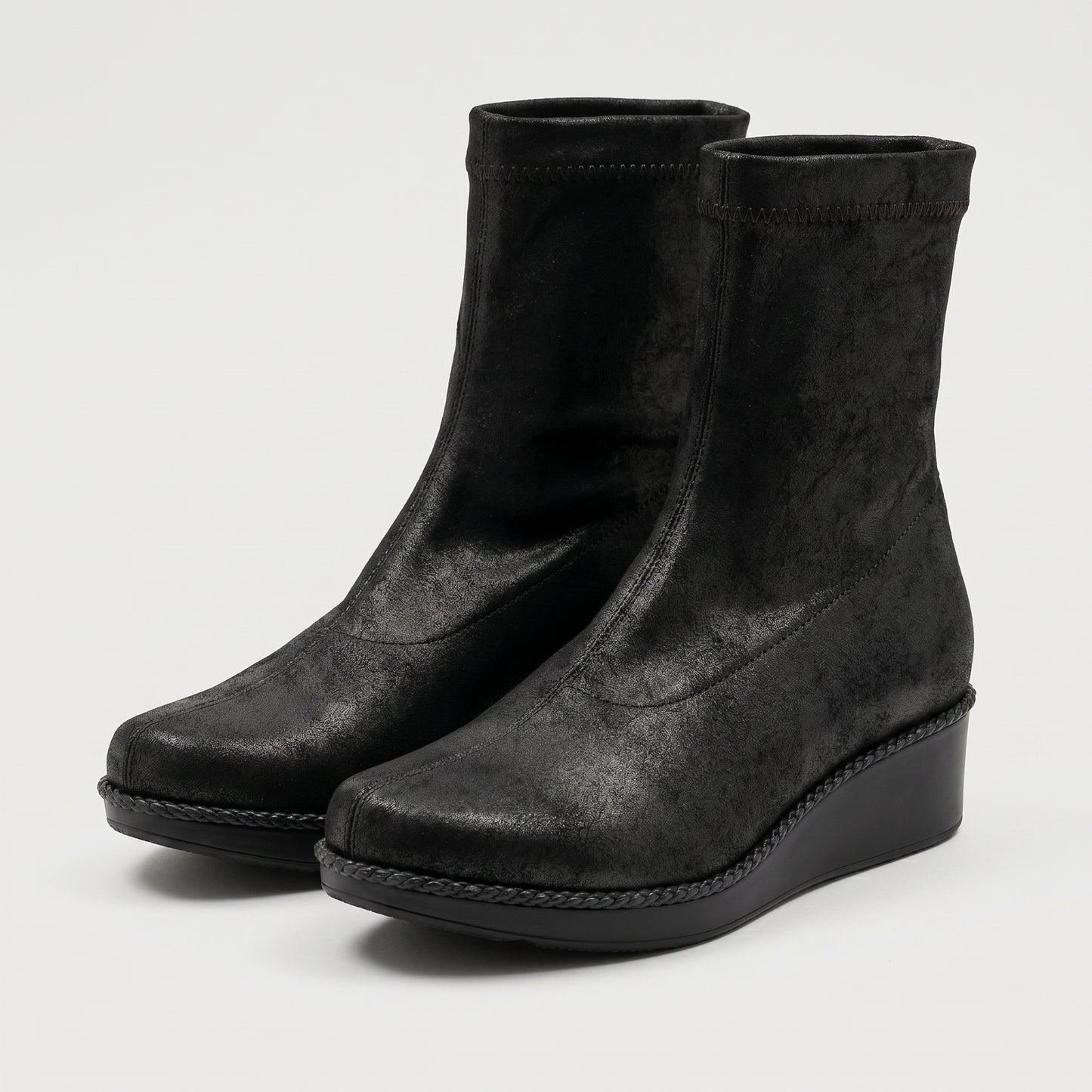 Sleek BROWN Platform Ankle Boots