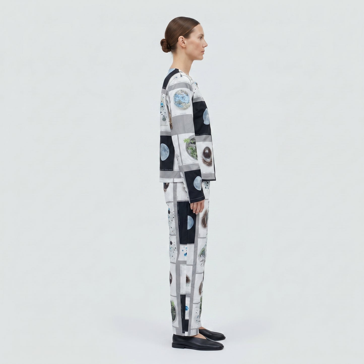 Artistic Graphic Zip-Up Jacket