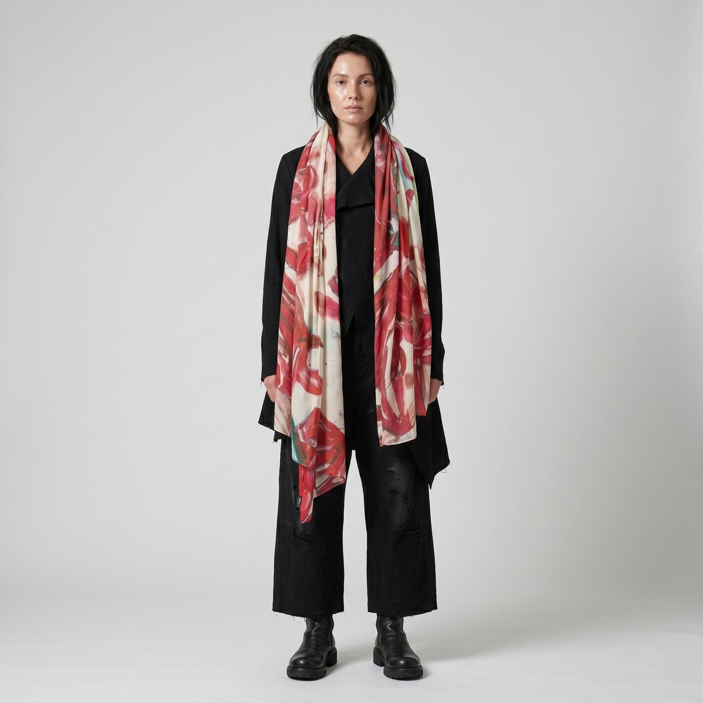 Artistic Floral Printed Scarf