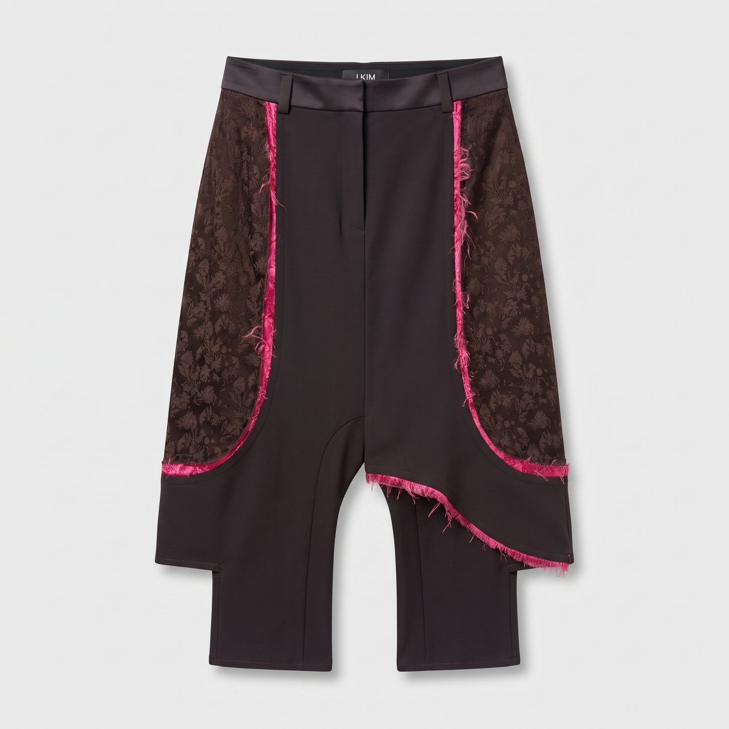 Paneled Tailored Cropped Trousers