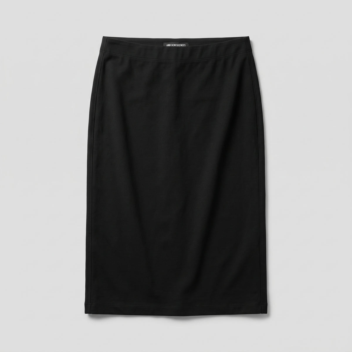 Minimalist Black Midi Skirt