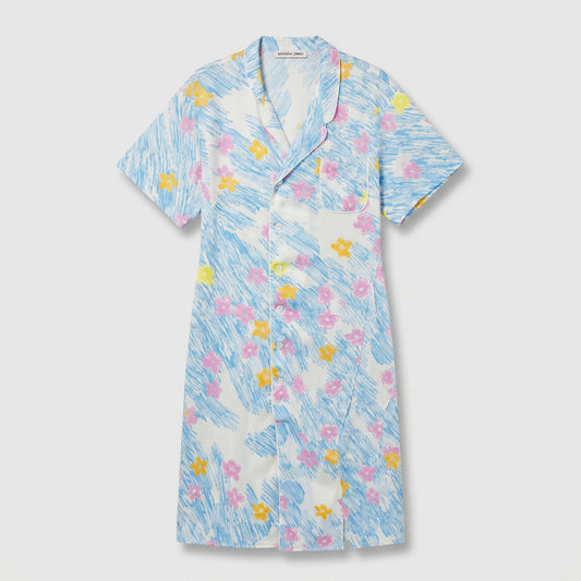 Floral Print Shirt Dress