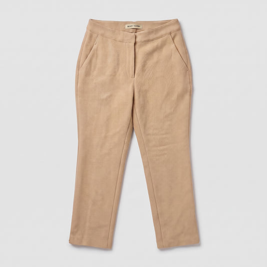 Tailored Beige Cropped Trousers