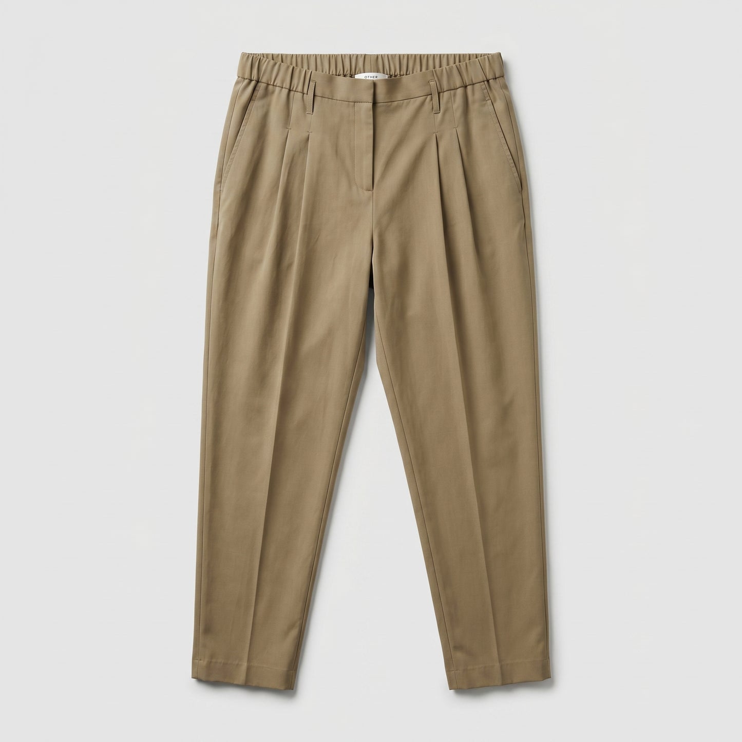 Tailored KAKI Pleated Trousers