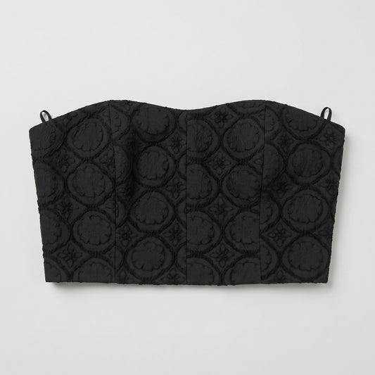 Structured Jacquard Corset Top