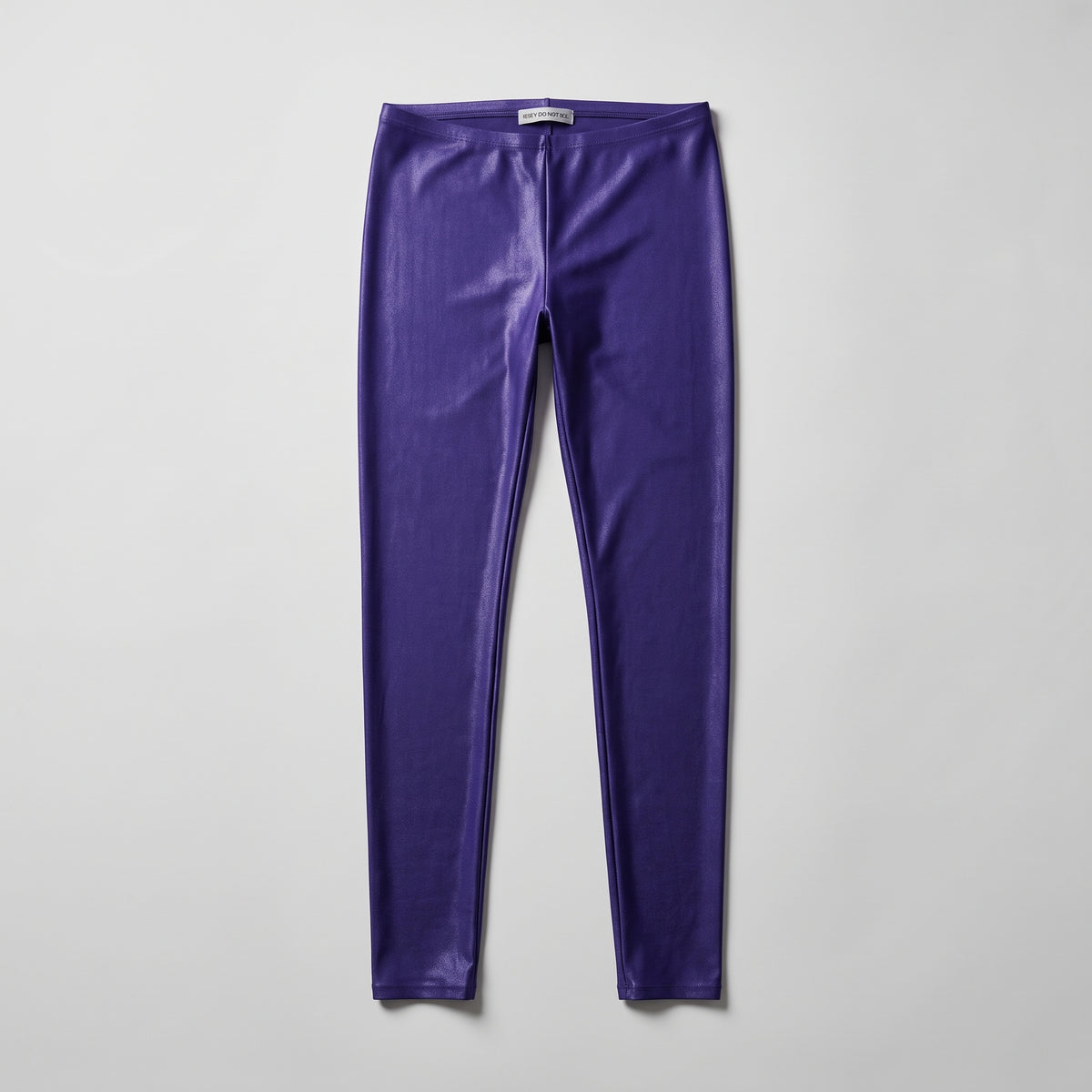 High-Shine Violet Coated Leggings