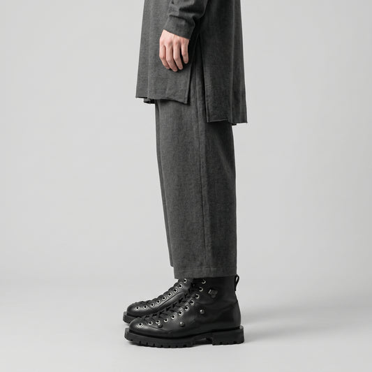 Chunky Leather Lug Sole Boots
