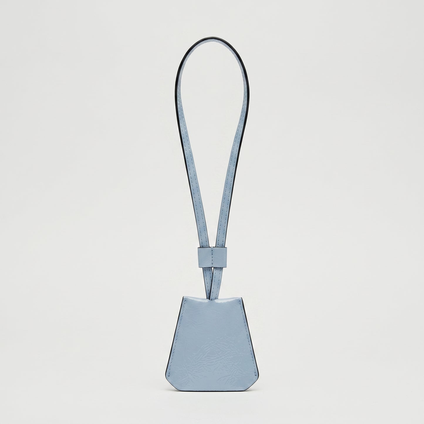 Metallic Leather Neck Pouch Charm