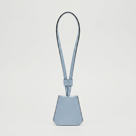 Metallic Leather Neck Pouch Charm