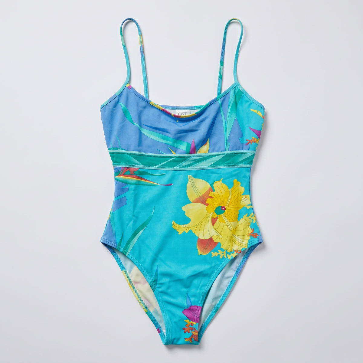 Tropical Floral Print Swimsuit