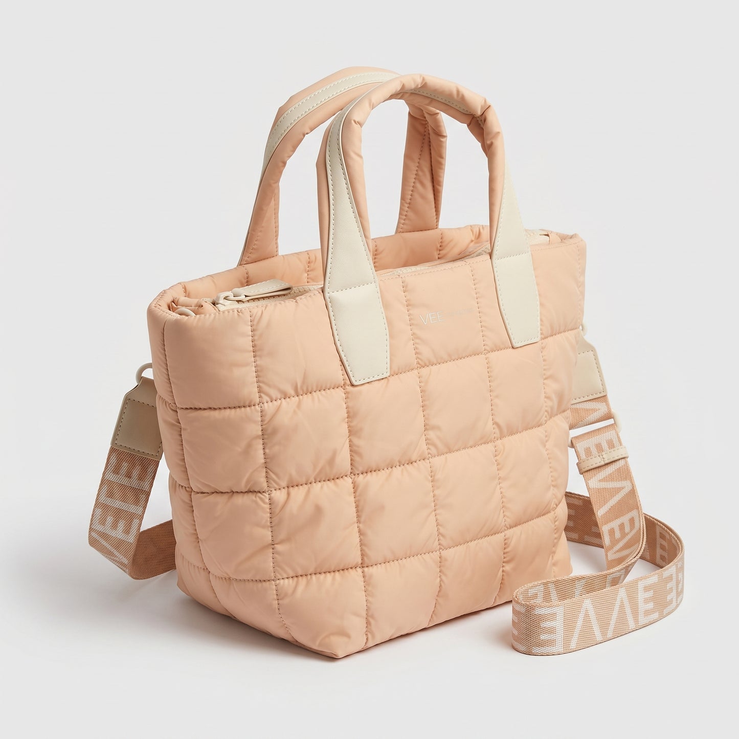 Quilted Nylon Tote Bag