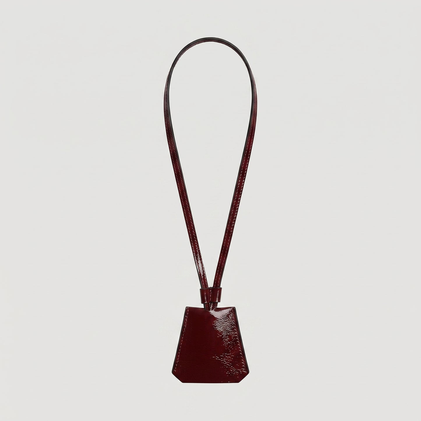 Patent Leather Keyholder Necklace