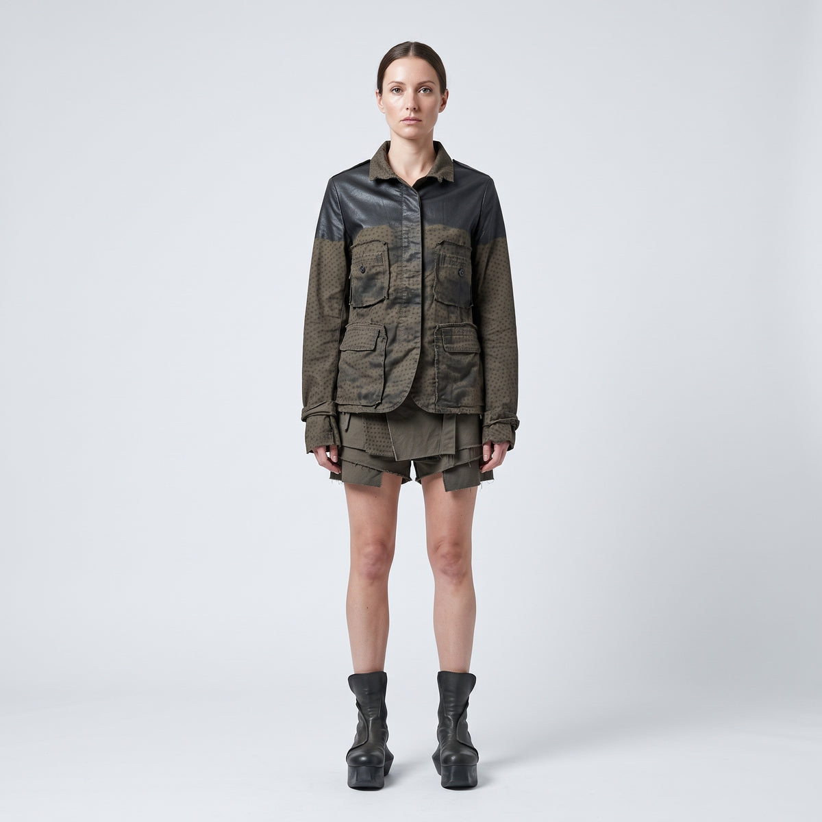 Utility Patchwork Field Jacket