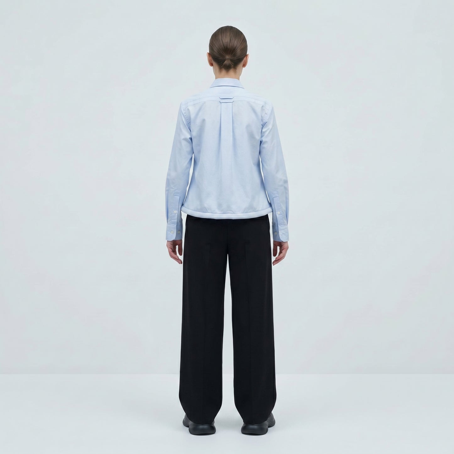 Padded Hem Cotton Shirt