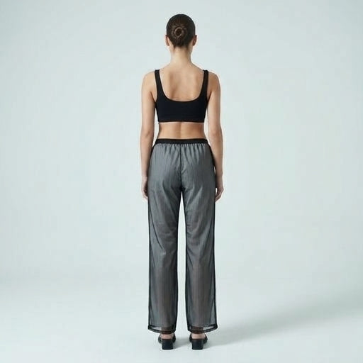 Tailored Pinstripe Side-Stripe Trousers