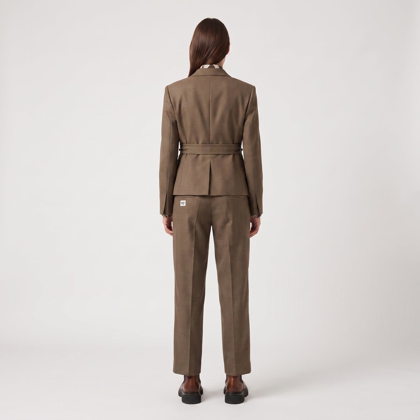 Tailored Brown Wool Trousers
