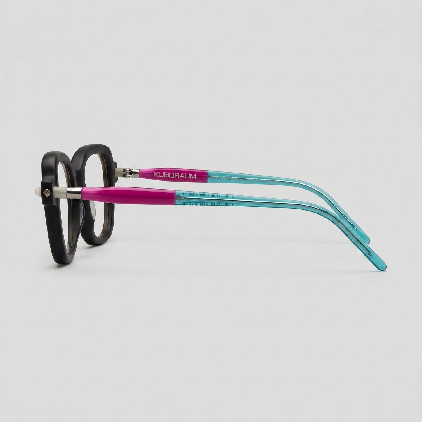 Sculptural Matte Black Optical Glasses