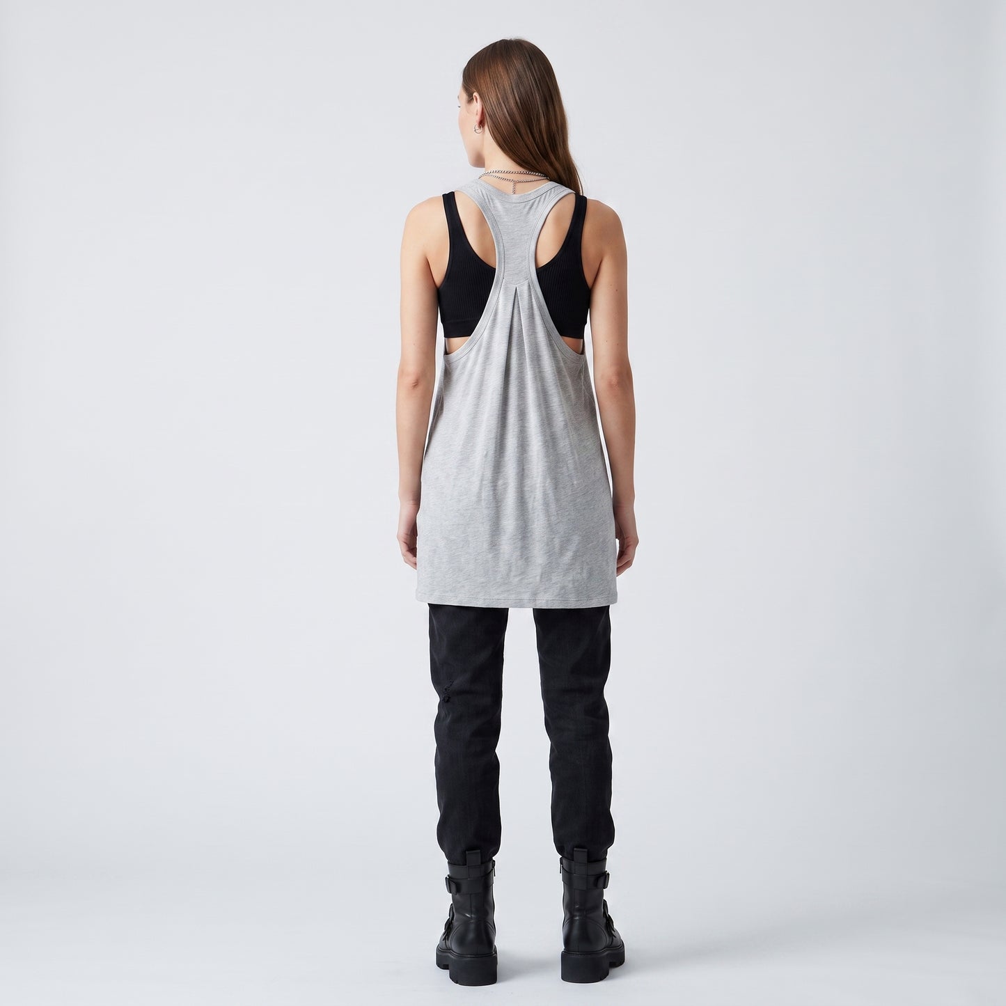 Essential Racerback Cotton Tank Dress