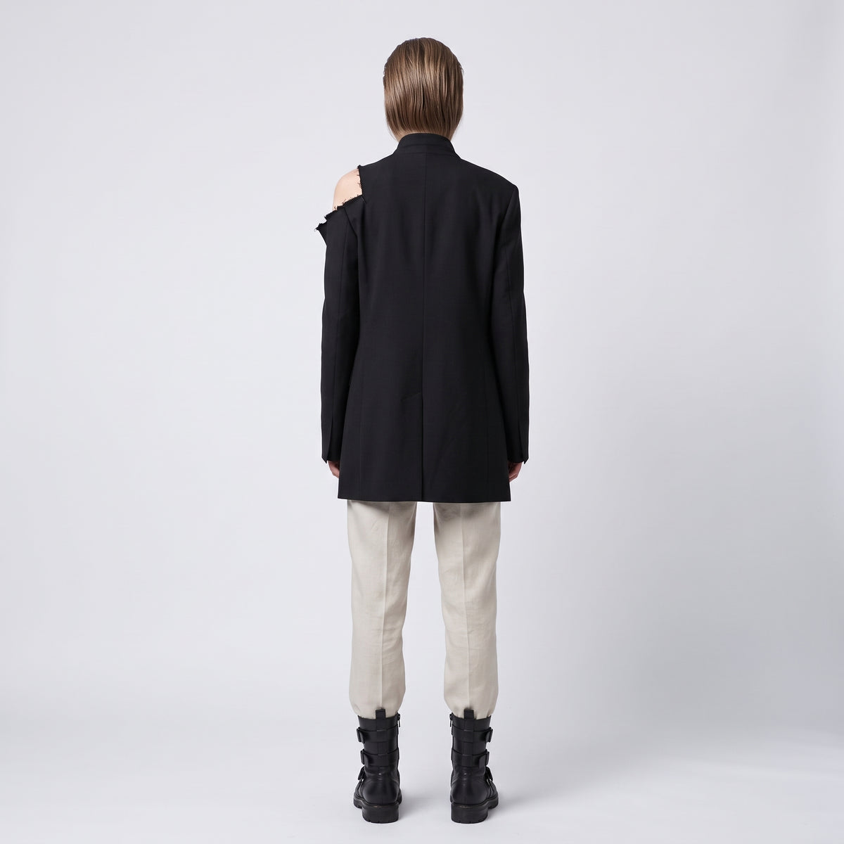Tailored Linen Straight Leg Trousers