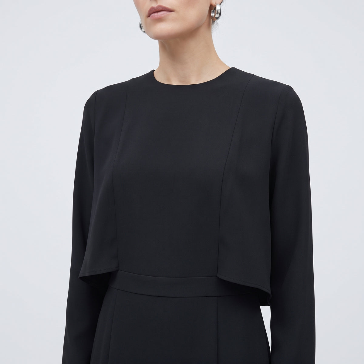 Tailored Long Sleeve Sheath Dress