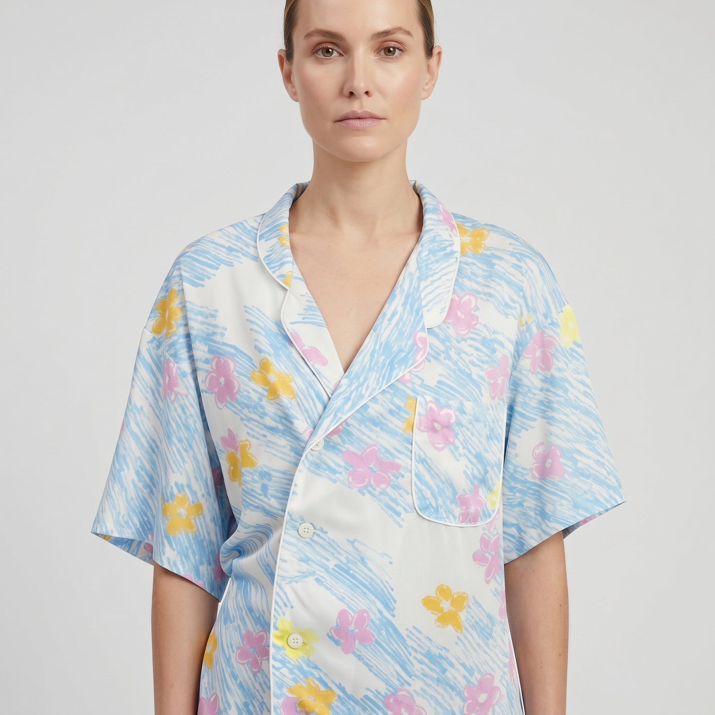 Floral Print Shirt Dress