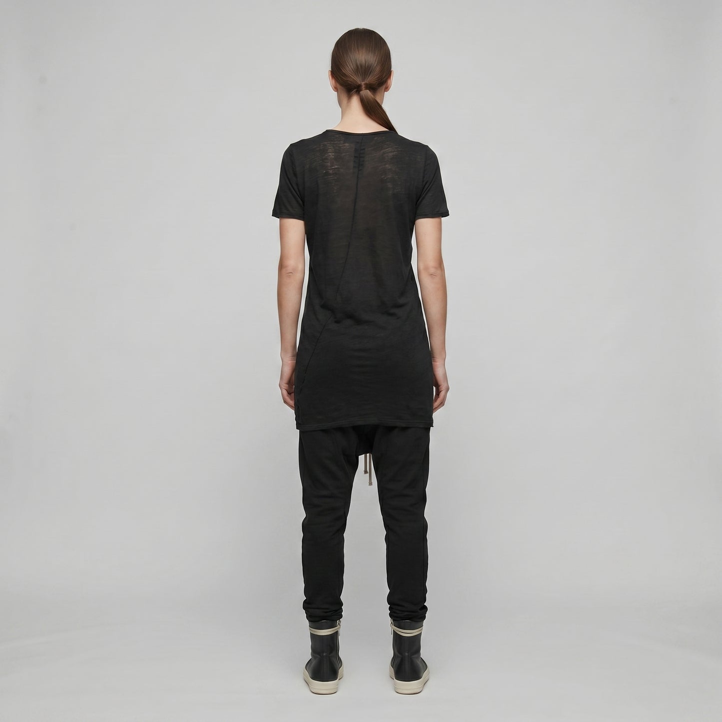 Minimalist Black Slub T-Shirt