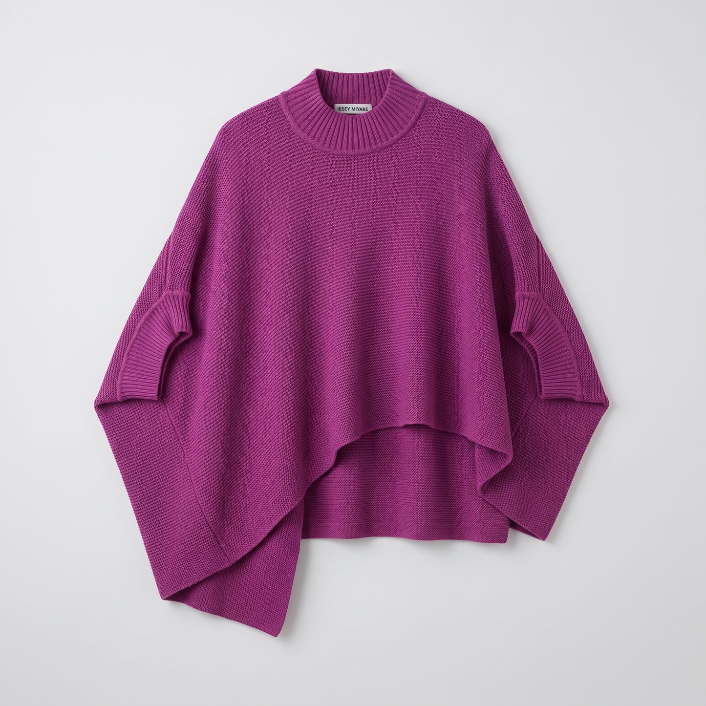 Vibrant Asymmetric Mock-Neck Sweater
