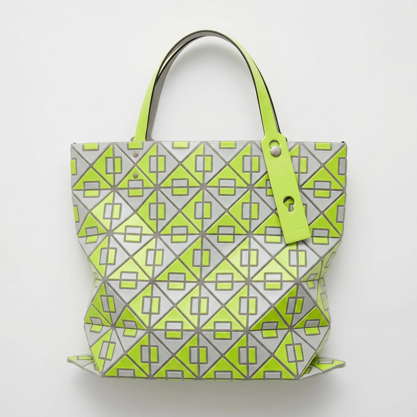 Neon Geometric Tote Bag