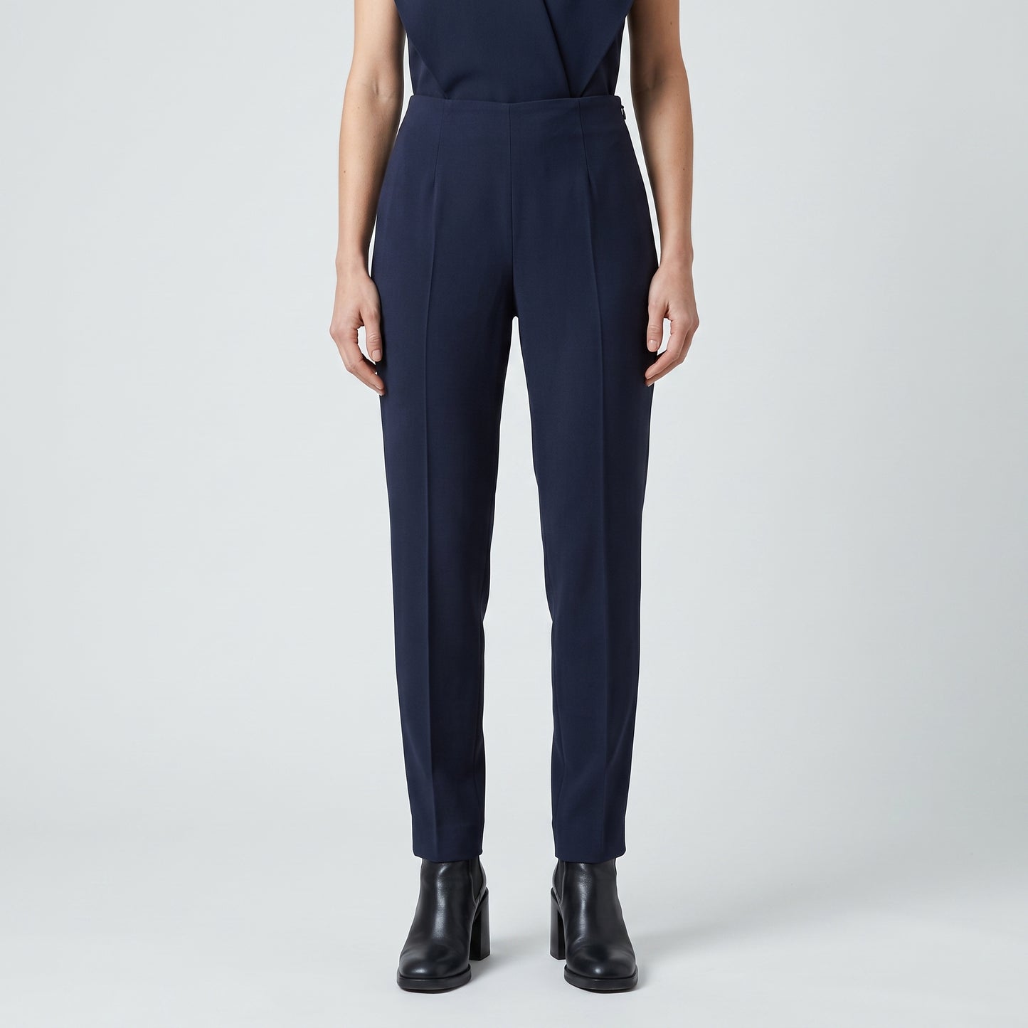 Classic Navy Tailored Trousers