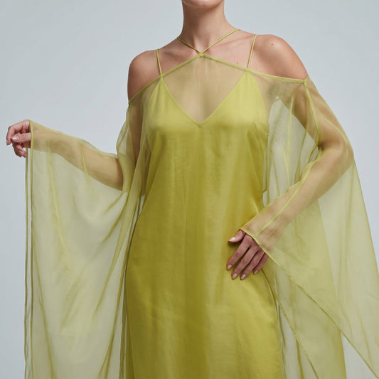 Sheer Kaftan Slip Dress