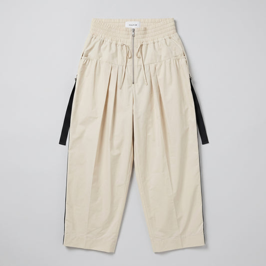Pleated High-Waisted Utility Trousers