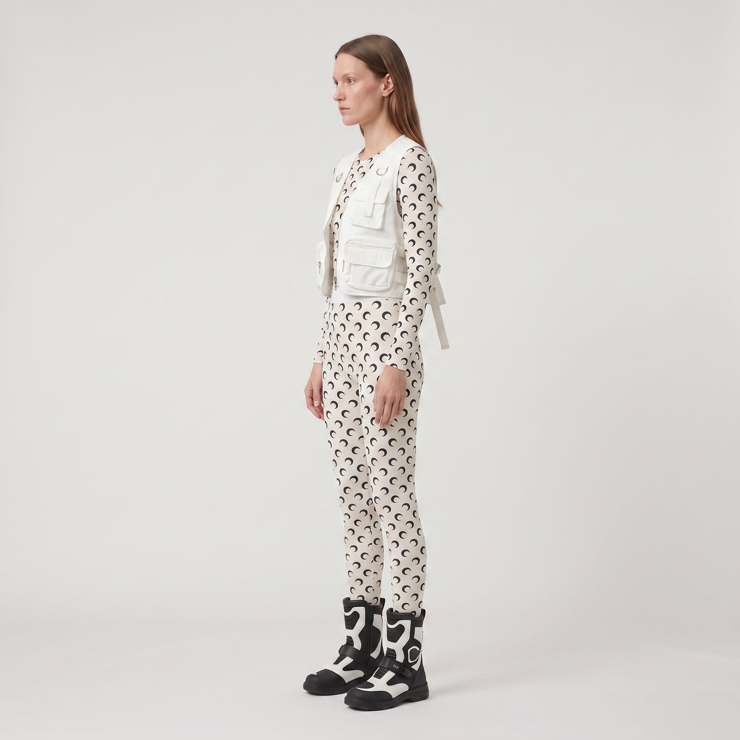 Moon Print Stretch Leggings