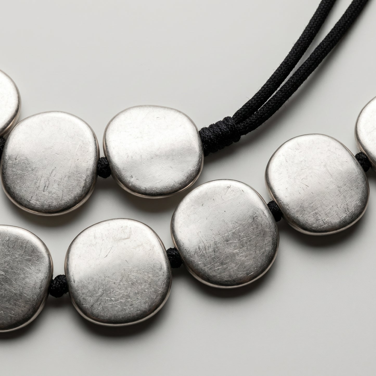 Double Layered Disc Necklace