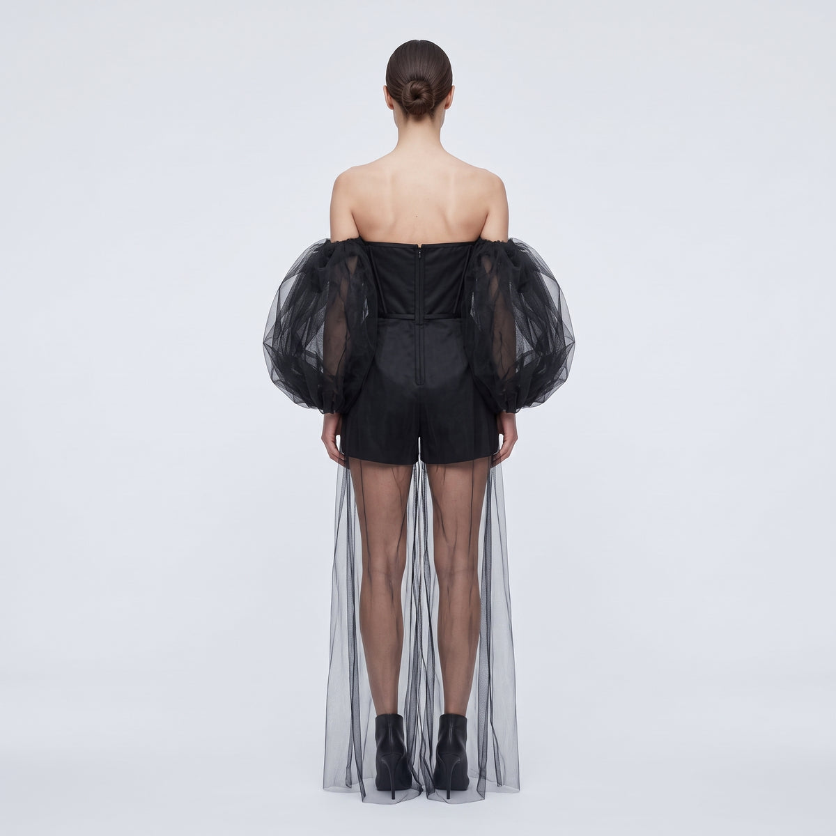 Sheer Tulle Corset Dress