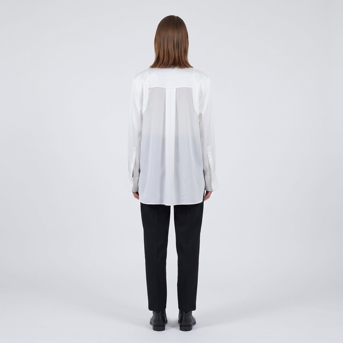 Colorblock Layered Button-Down Shirt