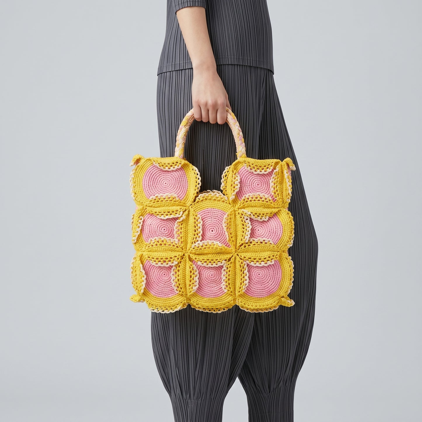 Artisanal Crochet Floral Tote