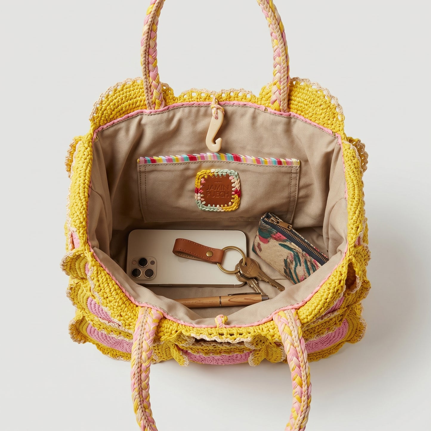 Artisanal Crochet Floral Tote