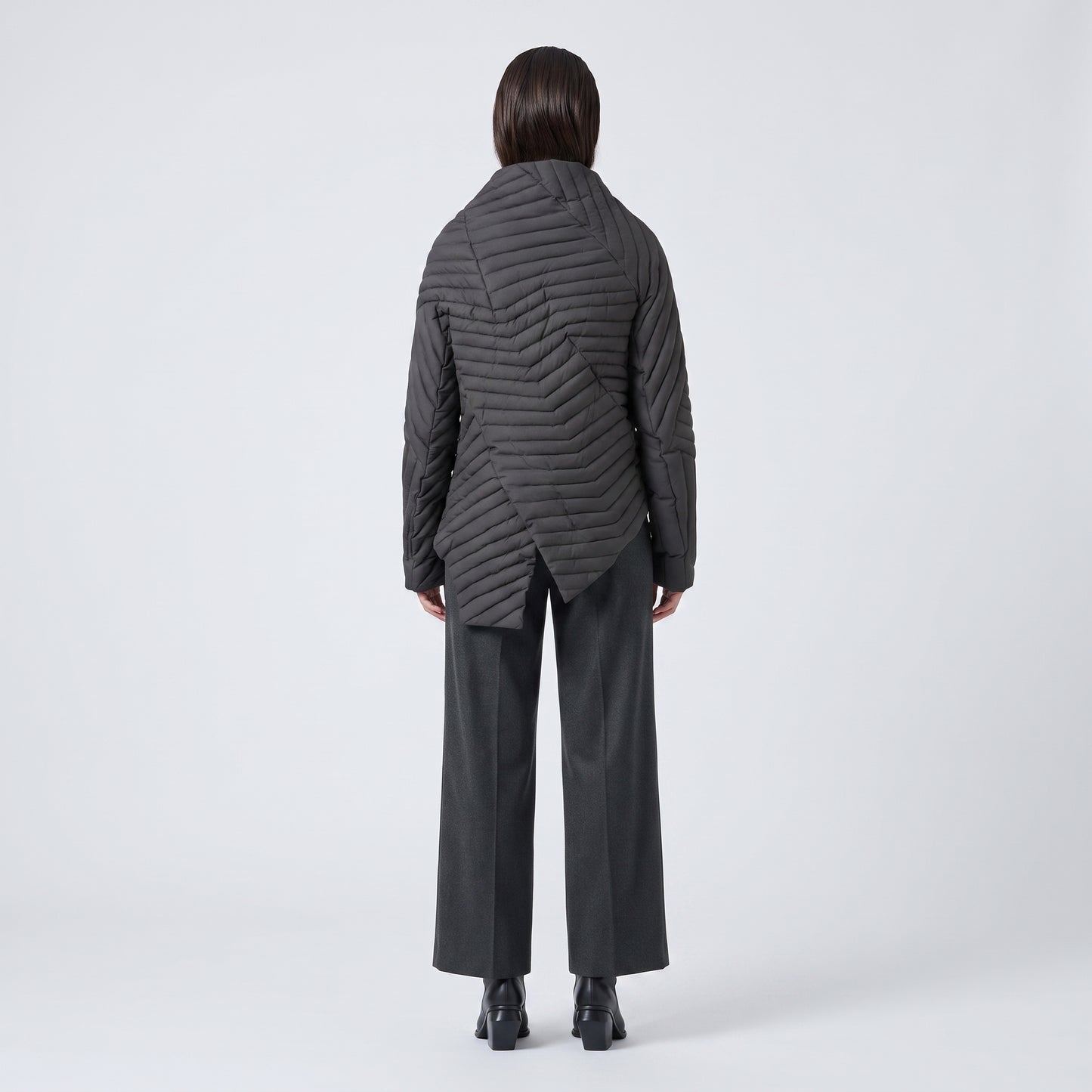 Asymmetric Quilted Technical Jacket