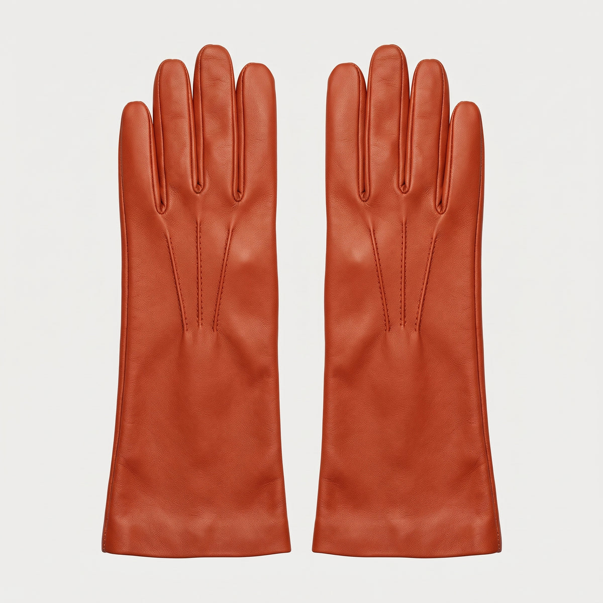 Supple Terracotta Leather Gloves