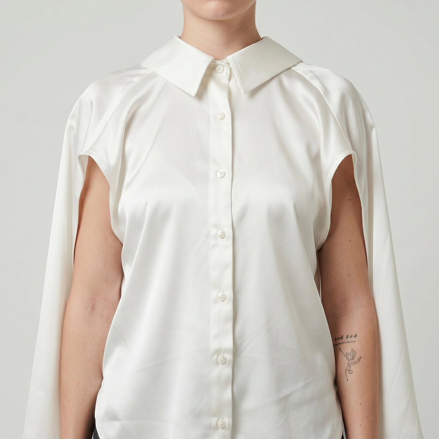 Elegant Sleeveless Satin Blouse